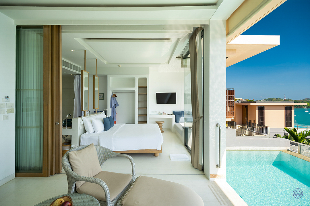 Luxurious Phuket villa with a private infinity pool overlooking the stunning ocean.